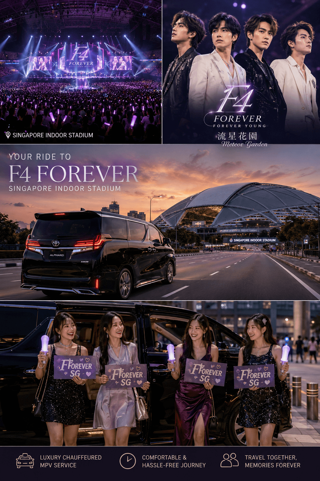 F4 F Forever Singapore Concert 2026: Private Transport Guide for Singapore Indoor Stadium